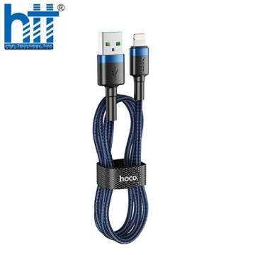Cáp Sạc Nhanh Hoco ME5 Lightning 1M 3A (Xanh)