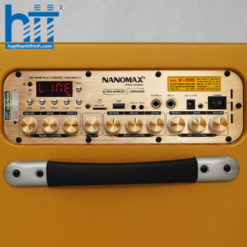 Loa Karaoke Xách Tay Nanomax X-316 Bass Đôi 16cm 320w