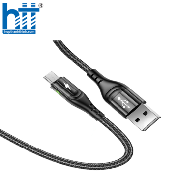 Cáp Sạc Báo Đèn ME10 Micro 1M 3A (Đen)