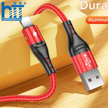 Cáp Sạc Báo Đèn ME10 Micro 1M 3A (Đỏ)