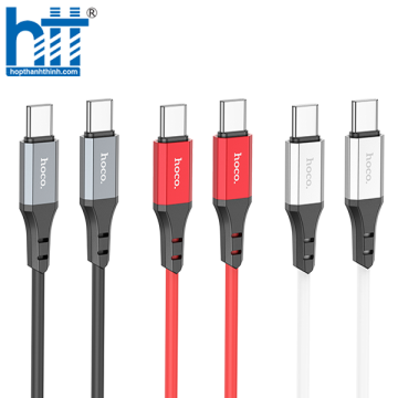 Cáp Dữ Liệu Sạc Silicon X86 Type-C đến Type-C Spear 60W (Đỏ)