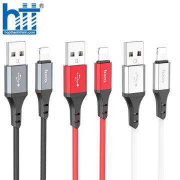 Cáp X86 Lightning Spear silicone charging data cable 1M, 2.4A (Đỏ)
