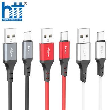 Cáp X86 Type-C Spear silicone charging data cable 1M, 3A (Trắng)