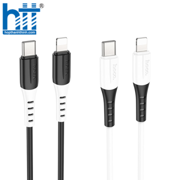Cáp X82 Lightning To PD silicone charging data cable 1M, PD20W (Trắng)