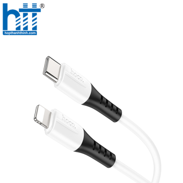 Cáp X82 Lightning To PD silicone charging data cable 1M, PD20W (Trắng)
