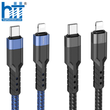 CÁP SẠC U110 Lightning To PD charging data cable 1.2M, PD20W (Xanh)