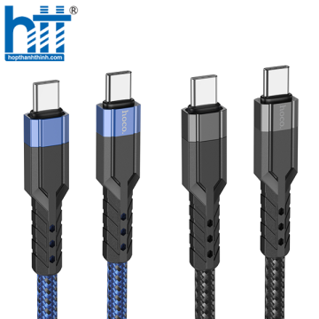CÁP SẠC U110 Type-C to Type-C 60W charging data cable 1.2M, 60W 20V/3A, 3A (Đen)