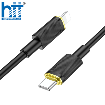 CÁP SẠC U109 Lightning PD charging data cable 1.2M, PD20W (Đen)