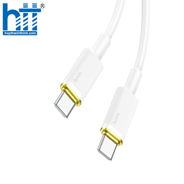 CÁP SẠC U109 Type-C to Type-C 100W charging data cable 1.2M, 100W 20V/5A, 3A (Trắng)