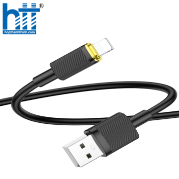 CÁP SẠC U109 Lightning charging data cable 1.2M, 2.4A (Đen)