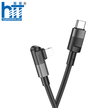 CÁP SẠC U108 Lightning PD charging data cable 1.2M, PD20W (Đen)