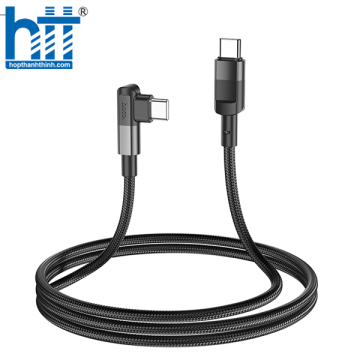 CÁP SẠC U108 Type-C to Type-C 100W charging data cable 1.2M, 100W 20V/5A, 3A (Đen)