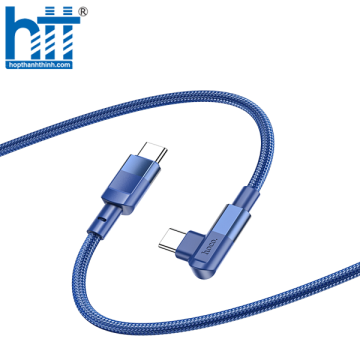 CÁP SẠC U108 Type-C to Type-C 100W charging data cable 2M, 100W 20V/5A, (Xanh)