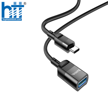 HOCO U107 Type-C male to USB female USB3.0 charging data sync extension cable 1.2M, 5V / 2A, 3A (Đen)
