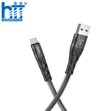 CÁP SẠC U105 Treasure jelly braided charging data cable for Micro 1M 2.4A (Đen)