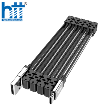 Cáp Sạc U103 Magneetic absonrption charging data cable for Type-C 1M, 3A (Đen)