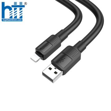 Cáp Sạc X84 Lightning Solid charging data cable 1M, 2.4A (Đen)