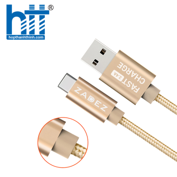 Cáp sạc Zadez USB to Type C 1M ZCC-135