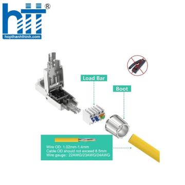 Đầu bấm hạt mạng Cat7 STP không dùng Tool, chống nhiễu Shielded PICOLINK