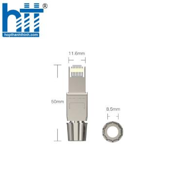 Đầu bấm hạt mạng Cat7 STP không dùng Tool, chống nhiễu Shielded PICOLINK