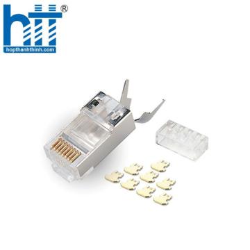 Đầu bấm mạng CAT6A/CAT7 chống nhiễu FTP, 100c / Vỉ 