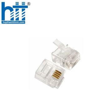Hạt thoại Cat3 RJ11 UTP PICOLINK 100c/túi
