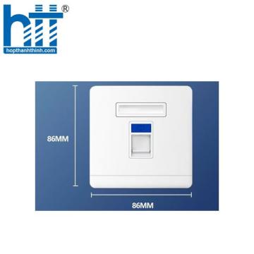 Mặt hình vuông wallpallet outlet 1 cổng