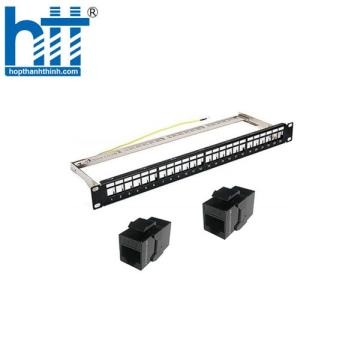 Thanh đấu nối Patch Panel 24 cổng Cat6 UTP 1U PicoLink 
