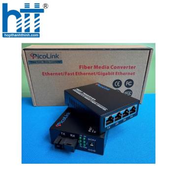 Bộ chuyển đổi quang điện Picolink 1 Quang ra 4 LAN 10/100/1000M 