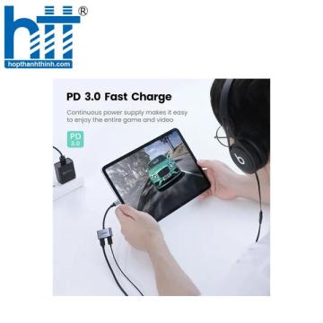 Cáp chuyển Type-C Sang Type C + PD 30W Ugreen 60165
